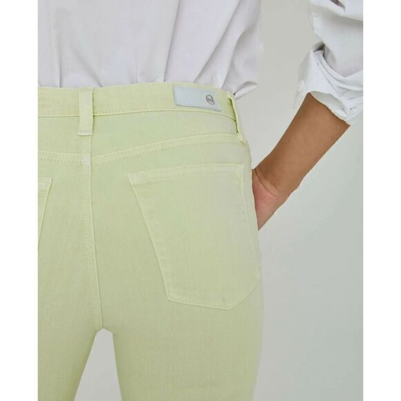 NWOT AG ISABELLE Hi WHITE CITRUS MIST HIGH-RISE BUTTON-UP STRAIGHT CROP JEANS 29 - Picture 4 of 6